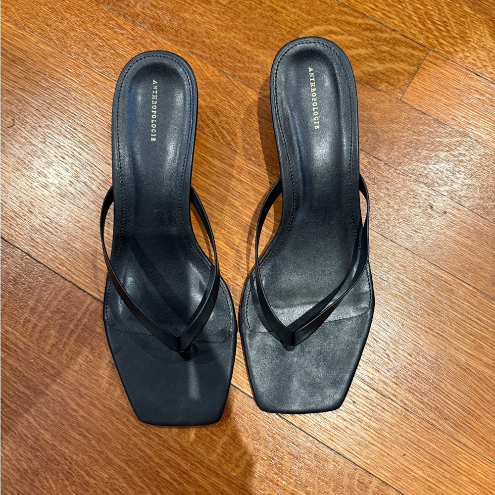 Anthropologie Black Women's Sandals Worn 1x